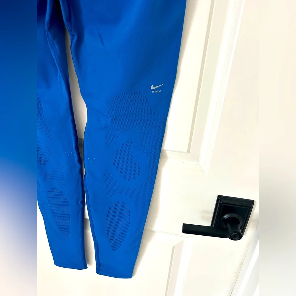 Nike x MMW Women’s Compression Leggings Pants L Cobalt Blue $150 DD9427-409 NWT